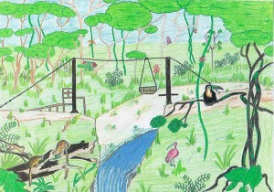 K_Gondelbahn über dem Fluss - Saskia Braune